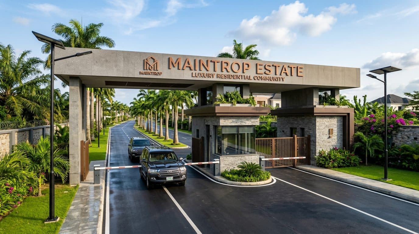 Maintrop Estate Luxury Residential Community Grand Entrance